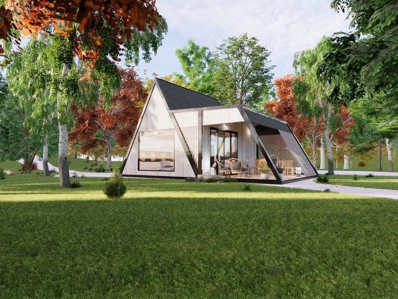 Modelo 31 de chalé em 3D